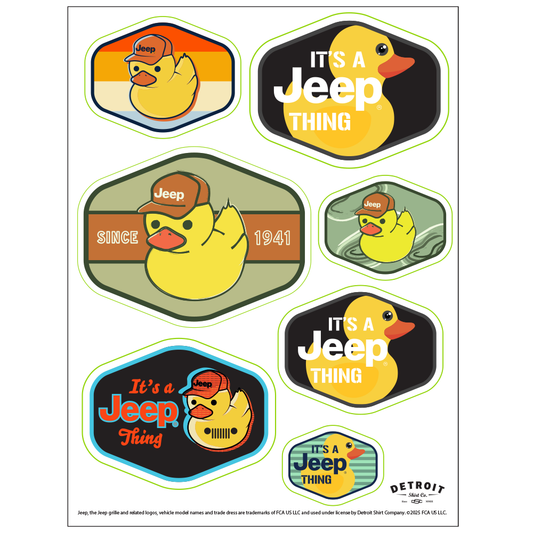 Sticker - Jeep® Duck Hexagon- Sheet