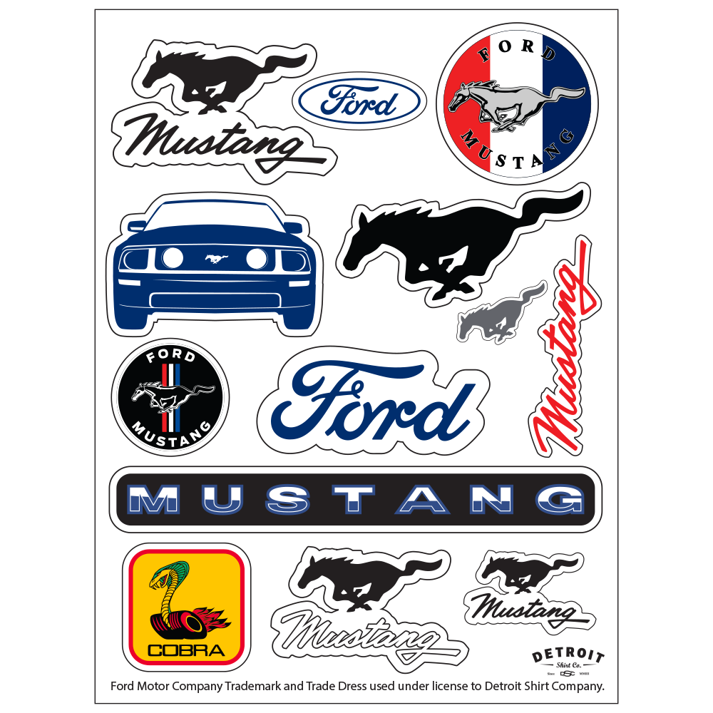 Sticker - Ford Mustang - Sheet