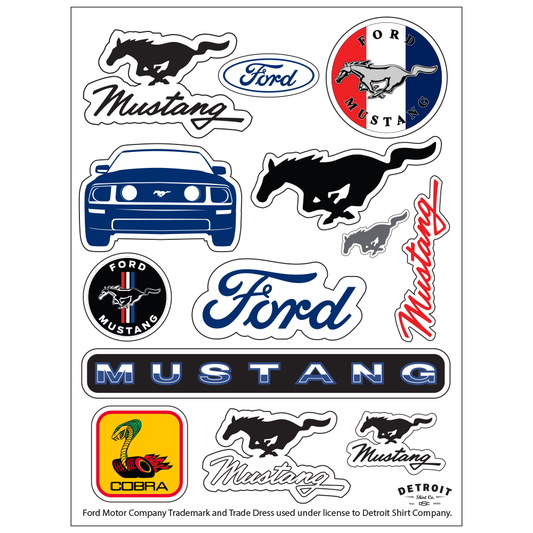 Sticker - Ford Mustang - Sheet