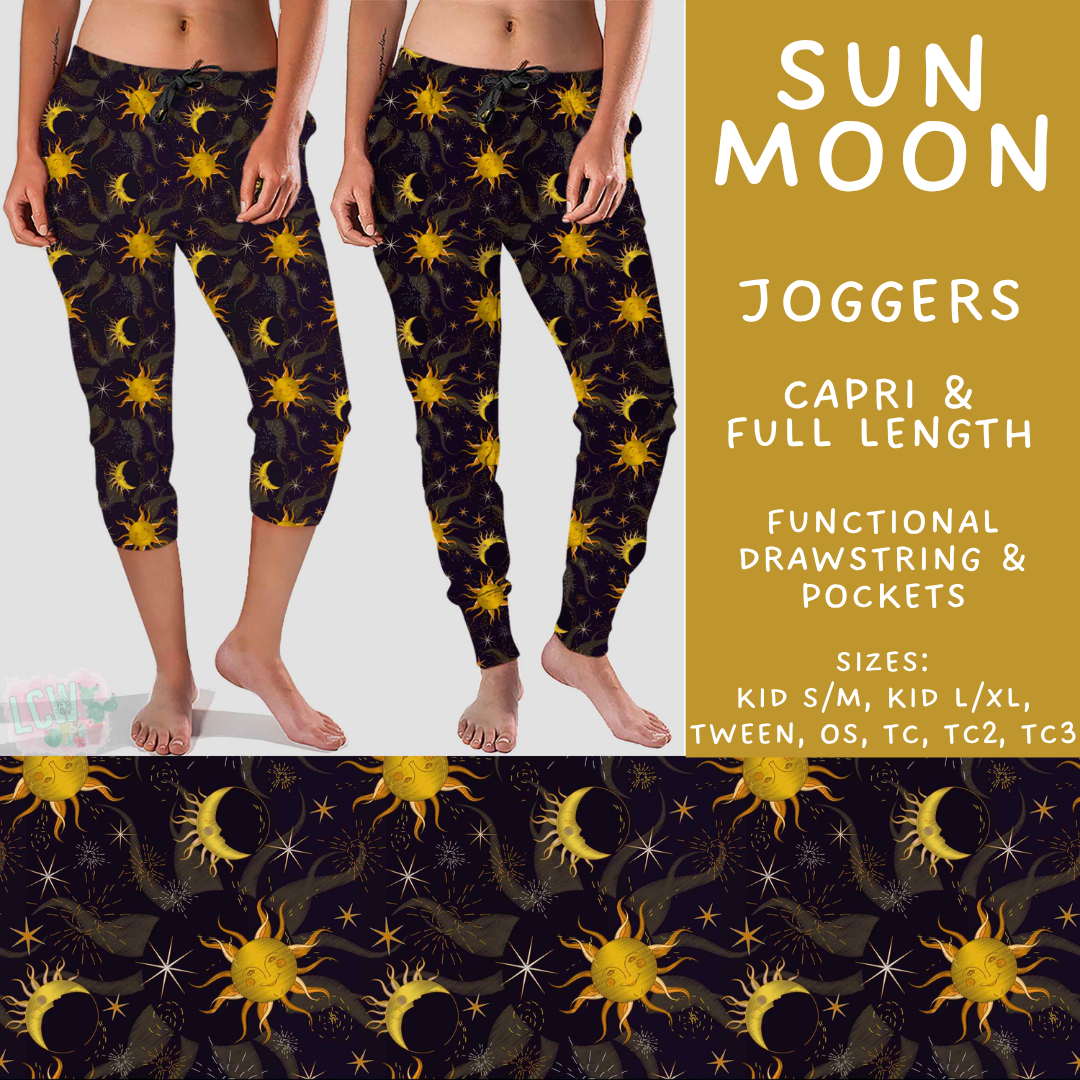 Batch #592 -  Fun Run 27 - Closes 9/30 - ETA late Nov - Sun Moon Full and Capri Length Joggers