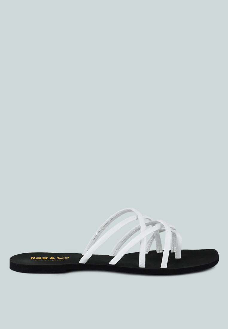 Sweetin Strappy Flat Slip On Sandals