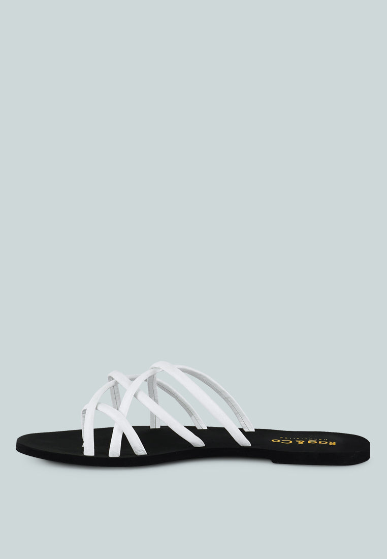 Sweetin Strappy Flat Slip On Sandals