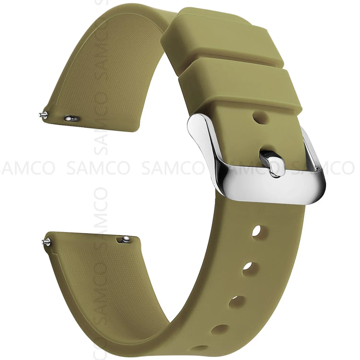 Samsung Galaxy Watch 7, 6, 5, 4 & FE Curved-End Silicone Band