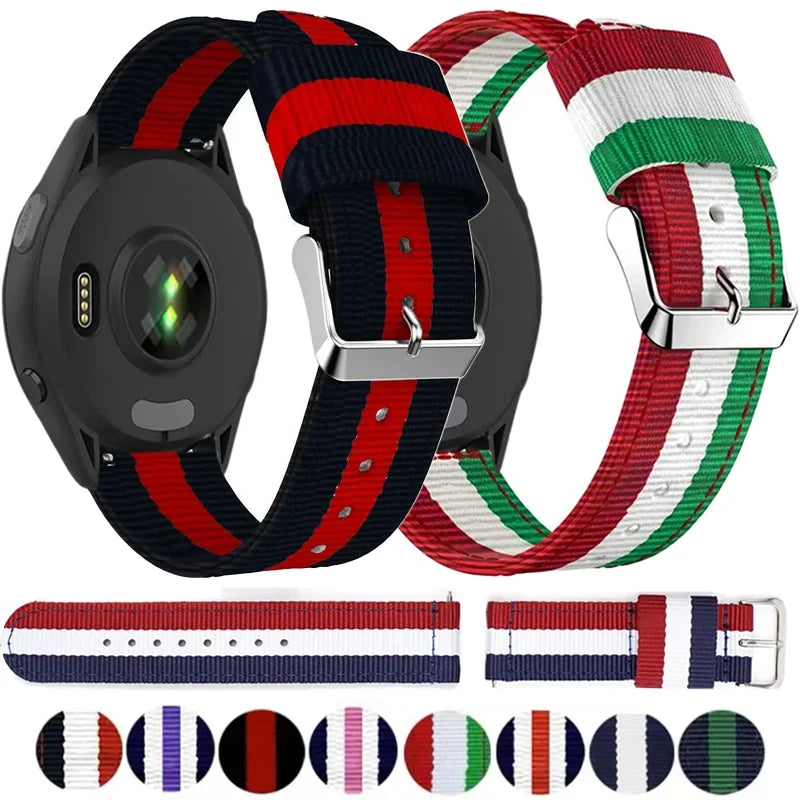 Garmin Canvas Nylon Watch Band - Buckle Strap
