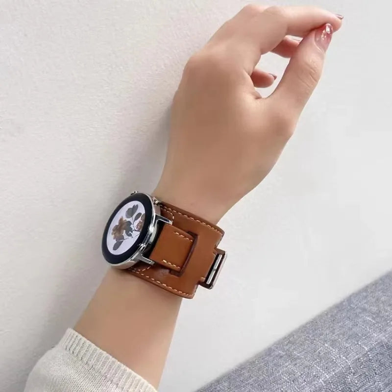 Samsung Galaxy Leather Watch Band - Watch8/Watch8 Classic/Watch9/Ultra/Ultra2