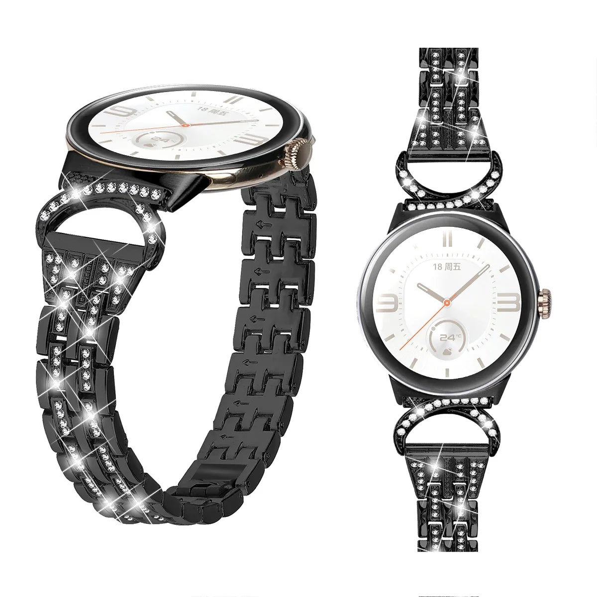 Google Pixel Watch 41mm Bling Stainless Steel Band