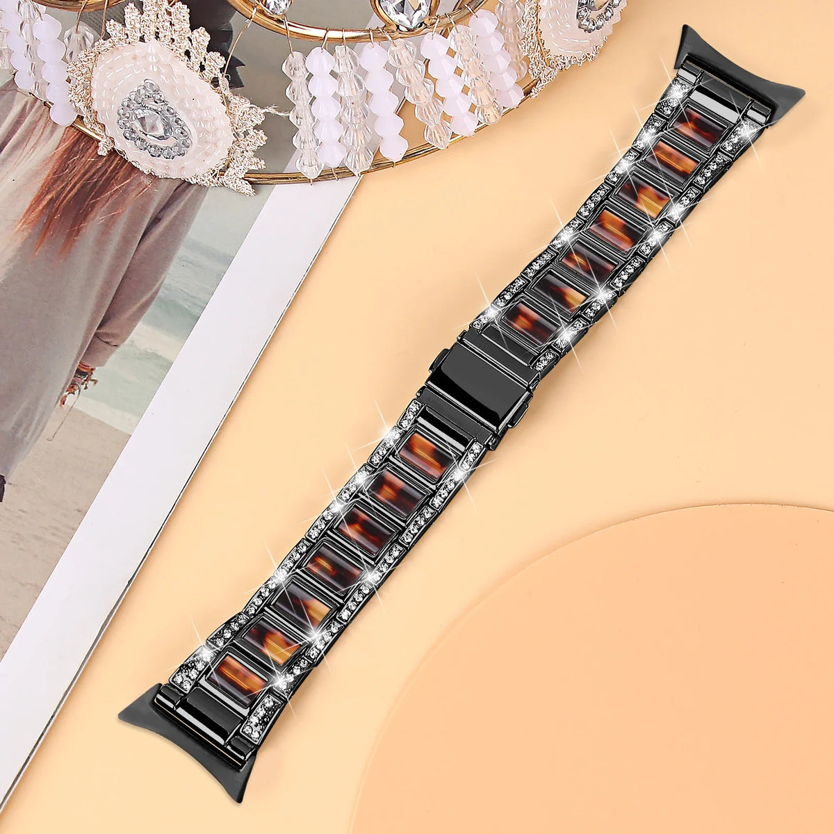 Google Pixel Watch 41mm Diamond Zinc Alloy Bracelet Band