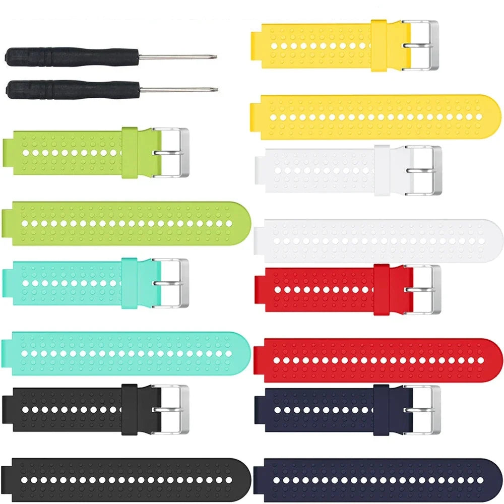 Garmin Forerunner Rubber Smartwatch Band - Replacement Strap