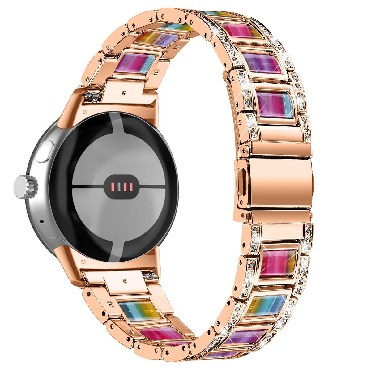 Google Pixel Watch 41mm Diamond Zinc Alloy Bracelet Band