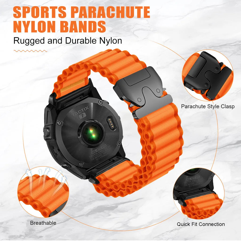Garmin Woven Nylon Smartwatch Band - QuickFit Sport Strap