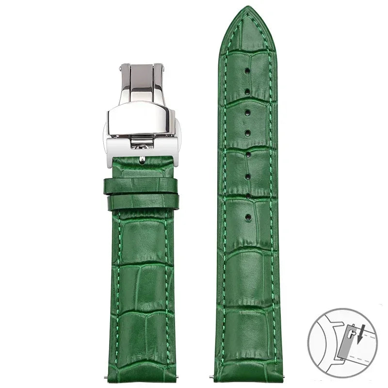 TicWatch Pro 5, Pro 3 & E3 Croc-Embossed Leather Band