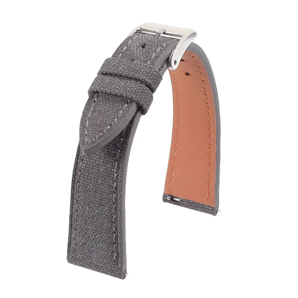 OnePlus Watch Slim Canvas Band with Leather Lining
