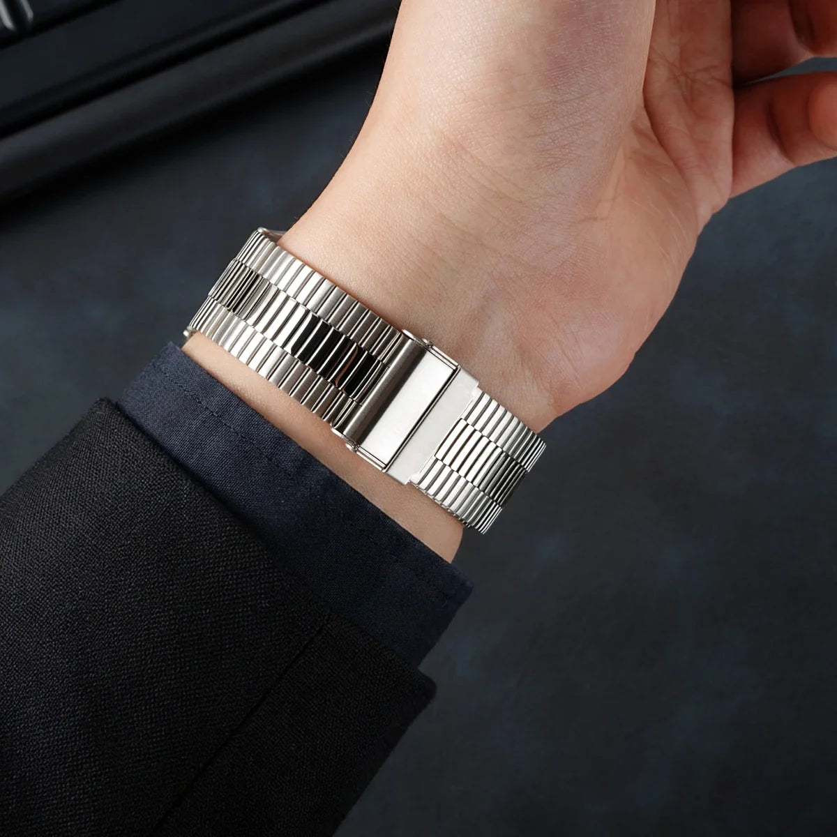 Samsung Galaxy Stainless Steel Link Watch Band - Watch8/Watch8 Classic/Watch9 Business