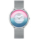 silver pink blue