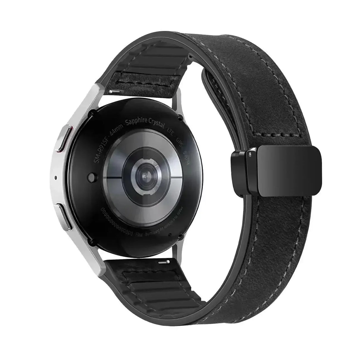 Samsung Galaxy Watch 7, 6, 5, 4 & FE Leather and Silicone Magnetic Band