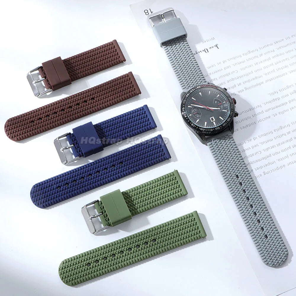 TicWatch Pro 3, E3 & GTH Tread Pattern Silicone Band