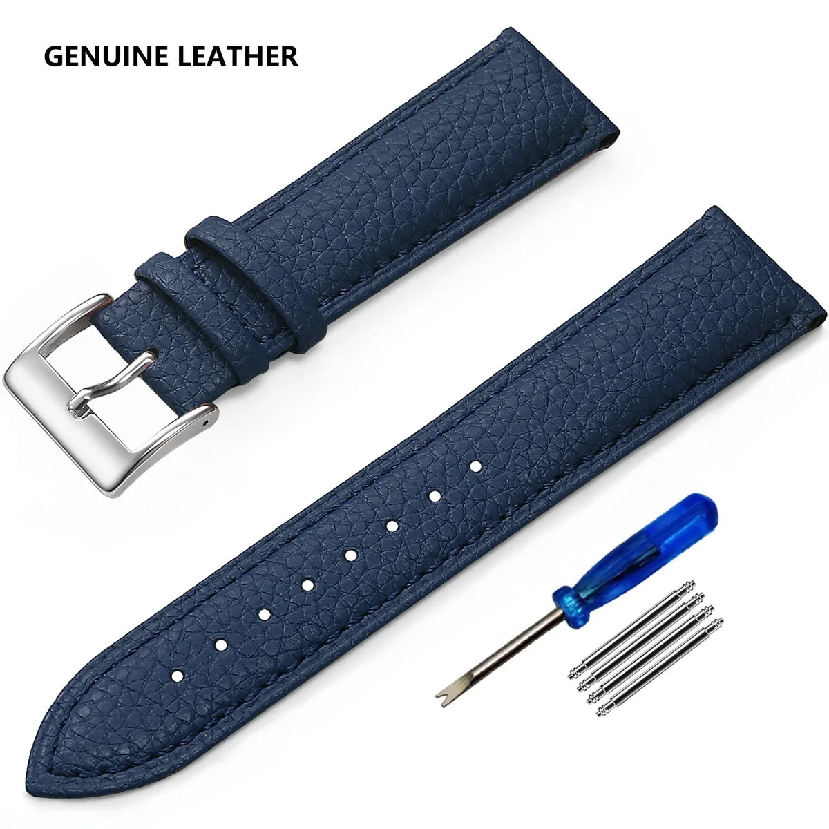 Huawei Watch & Watch GT Grained Leather Band, Spring Bars & Tool