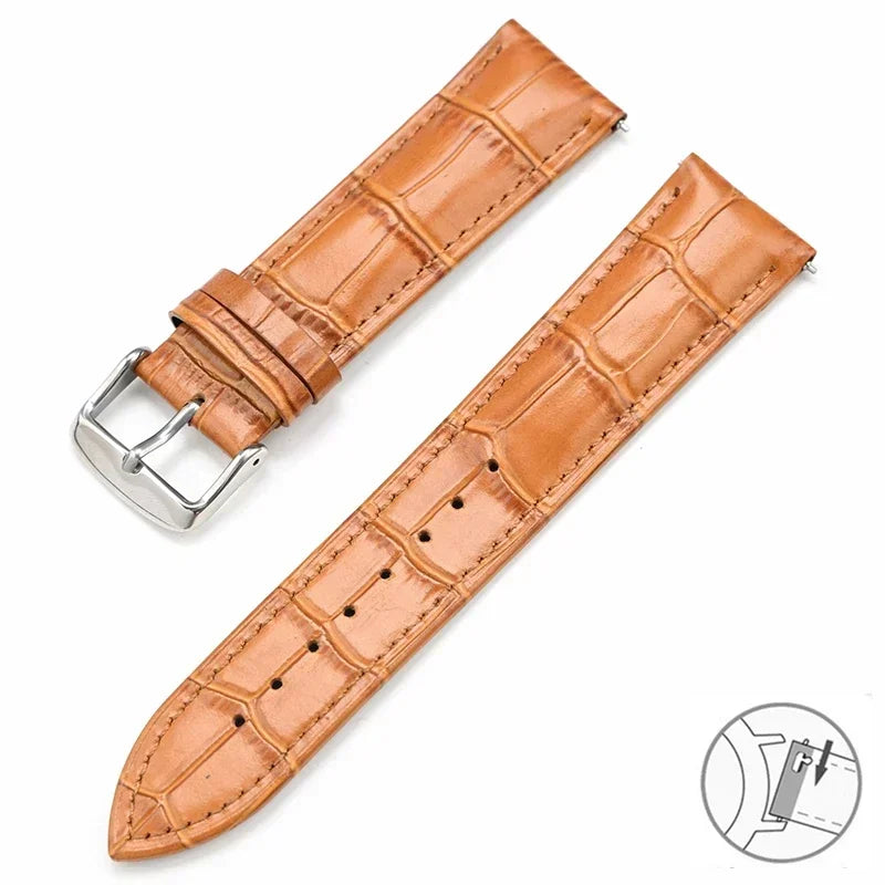 TicWatch Pro 5, Pro 3 & E3 Croc-Embossed Leather Band