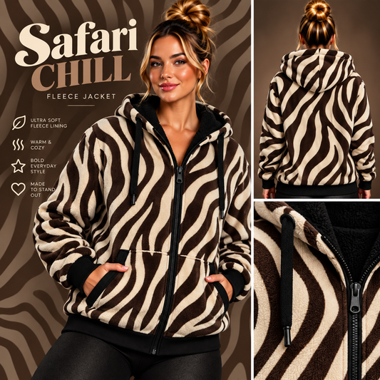 Safari Chill-FLEECE LINED HOODED JACKET-PREORDER CLOSING 11/9, ETA LATE JAN.