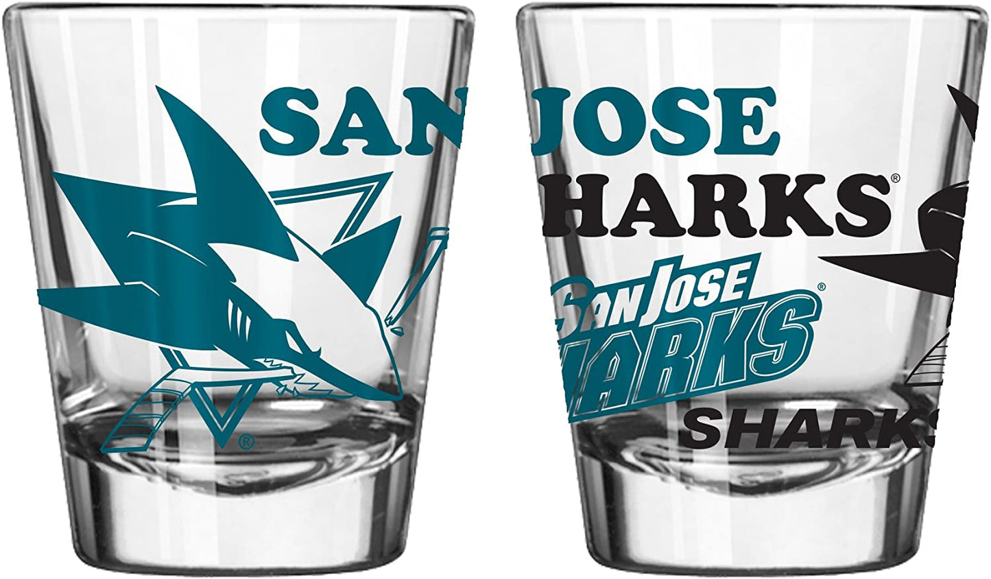 San Jose Sharks Spirit Shot Glass 2oz.