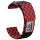 black plaid red