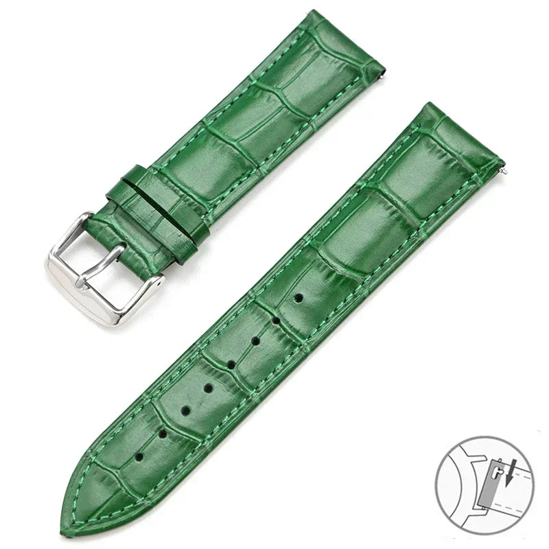 TicWatch Pro 5, Pro 3 & E3 Croc-Embossed Leather Band