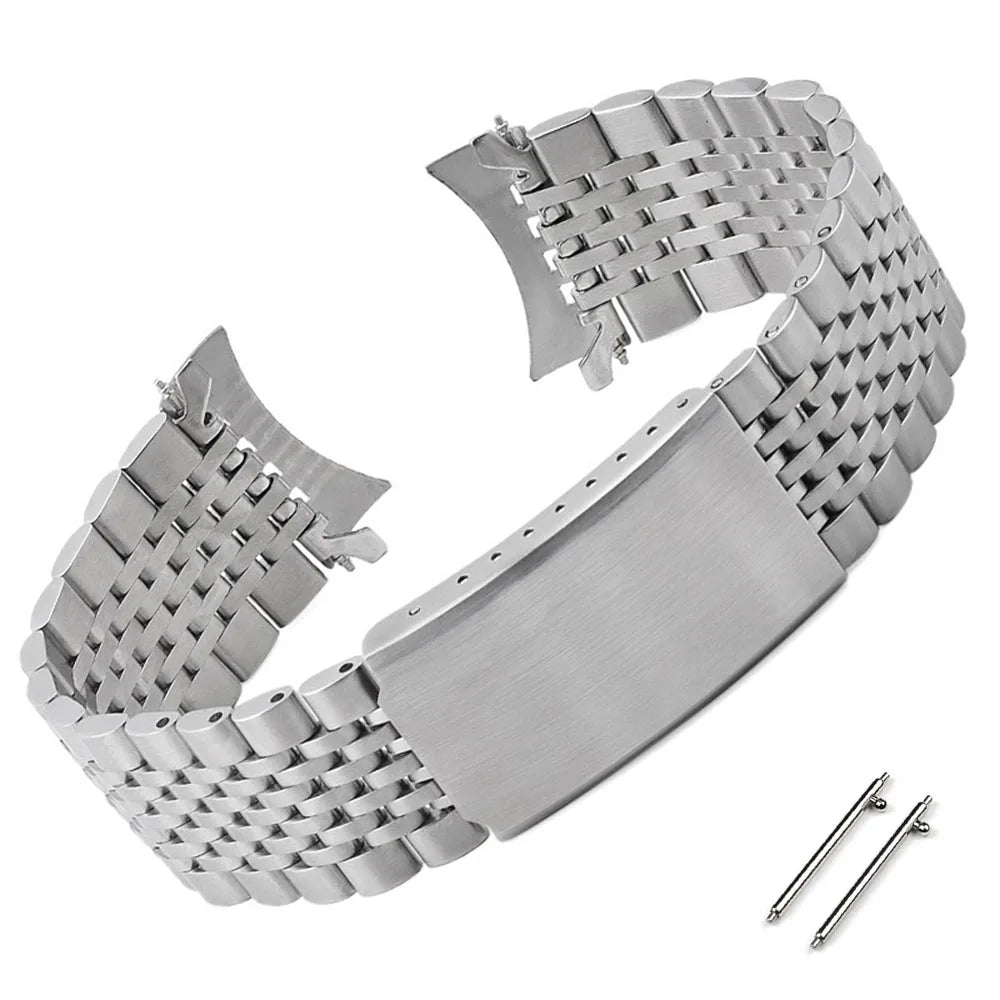 Samsung Galaxy Watch 7, 6, 5, 4 & FE Beads of Rice Steel Bracelet