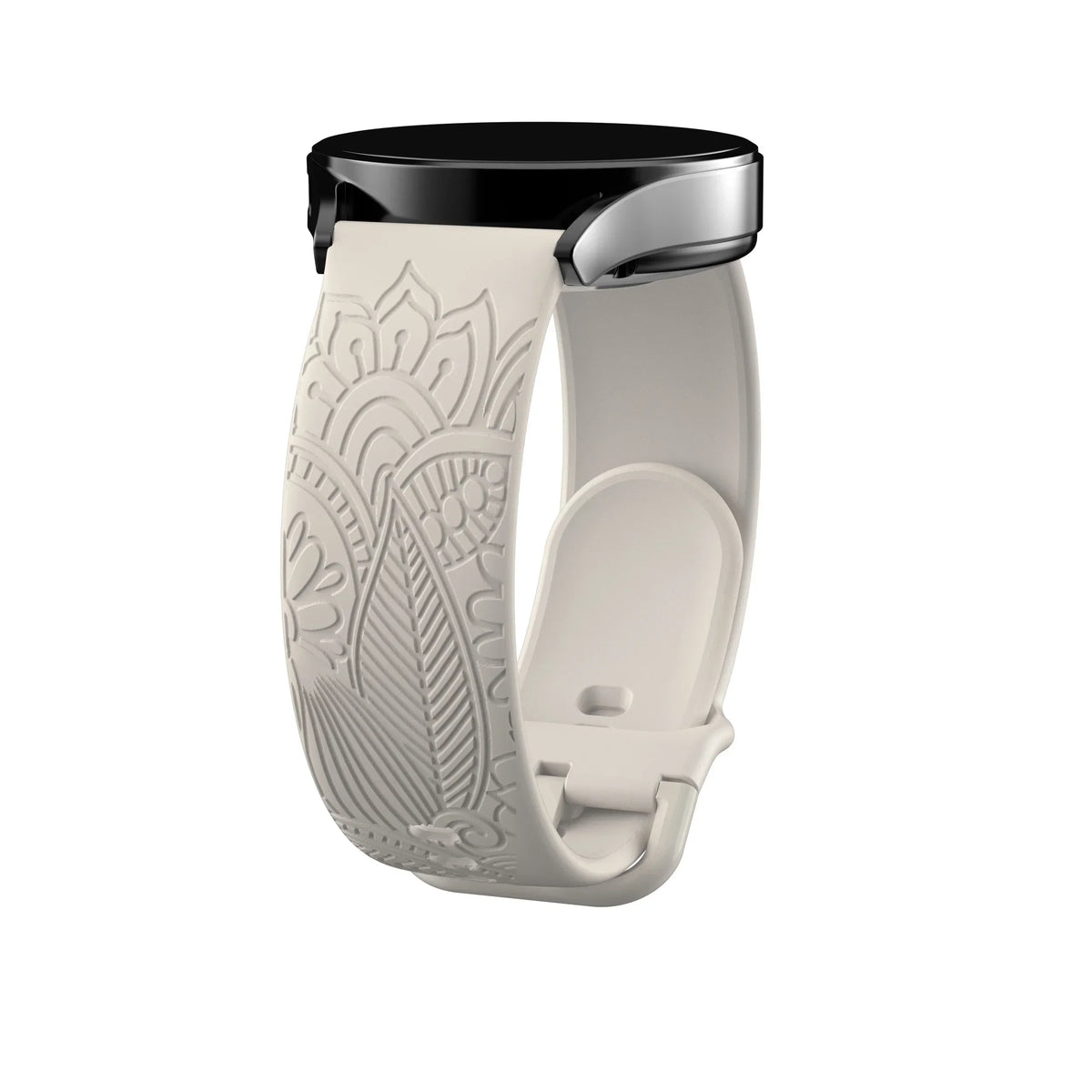 Samsung Galaxy Watch 7, 6, 5, 4 & FE Engraved Mandala Silicone Band
