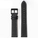 Black, White Stitching / Black Buckle