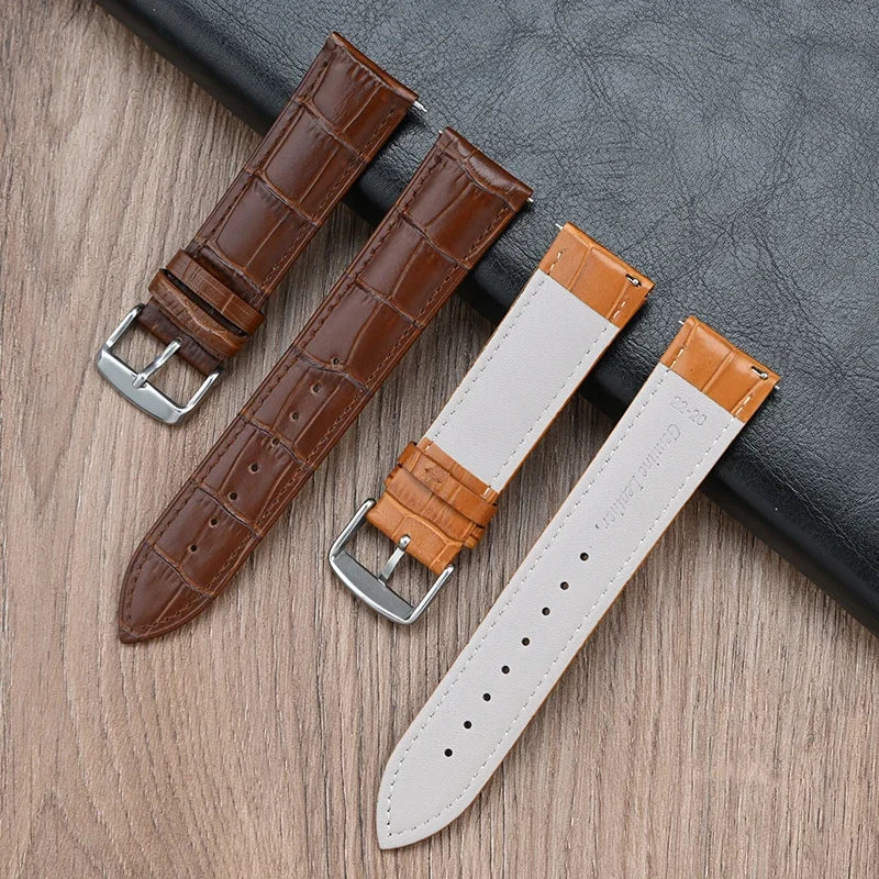 Motorola Moto Watch Croc-Embossed Leather Band