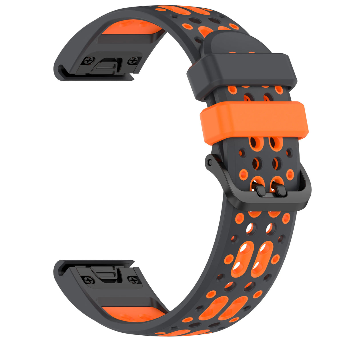 Garmin Two-Tone Silicone Smartwatch Band - QuickFit Sport Strap