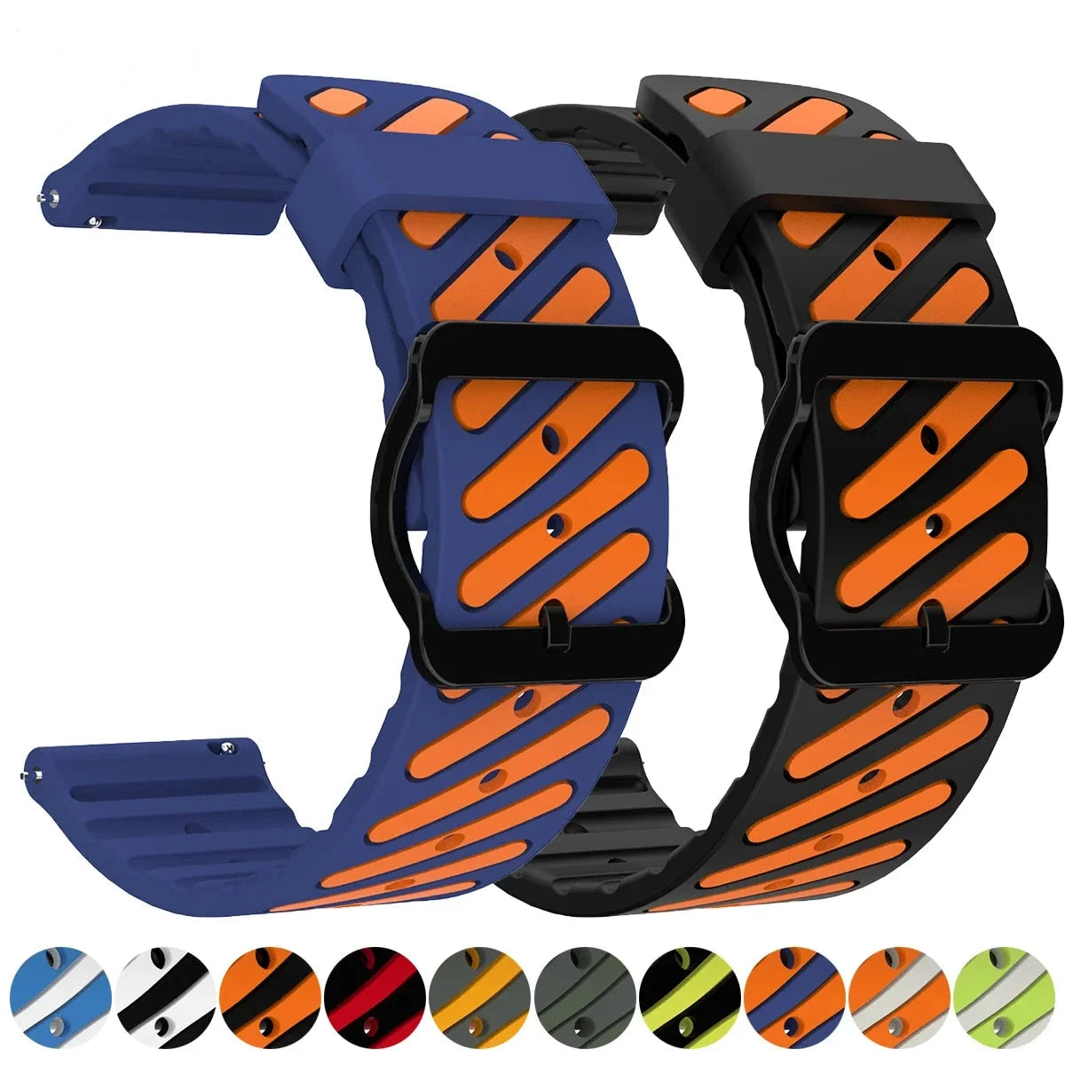Garmin Silicone Watch Band - Two-Tone Quick Release Strap