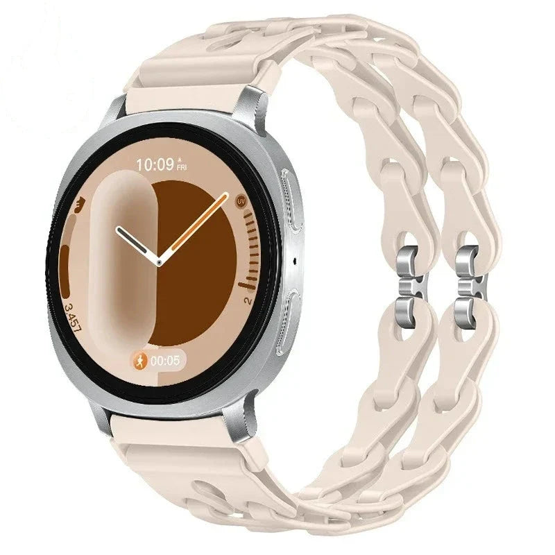 Samsung Galaxy Silicone Chain Watch Band – Watch8/Watch8 Classic/Watch9/Ultra/Ultra2 Multi