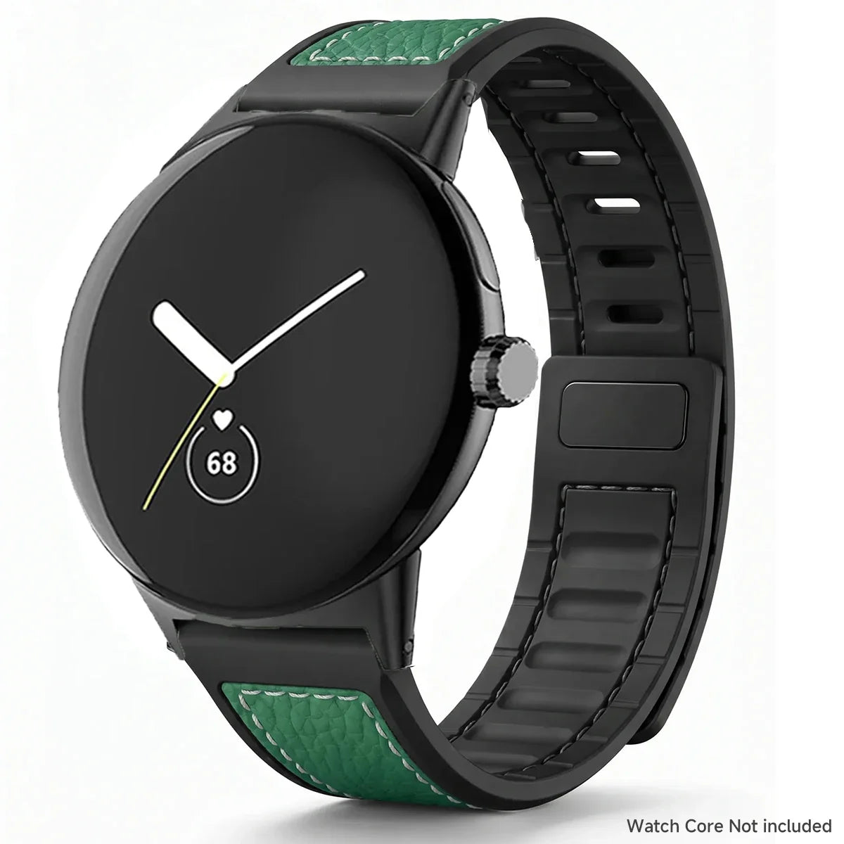 Google Pixel Watch 45mm Magnetic Litchi Leather Band
