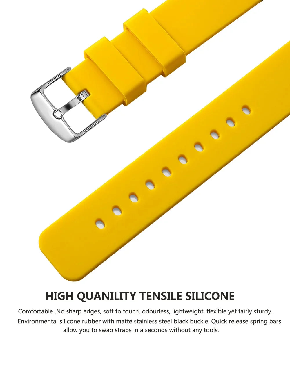Motorola Moto Watch Curved-End Silicone Band