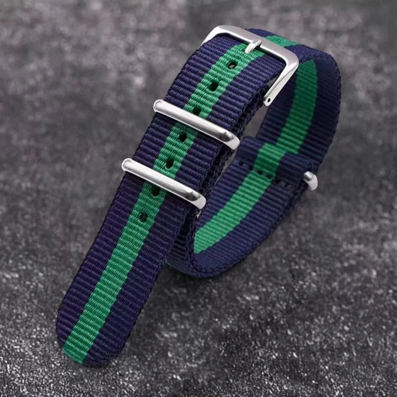 Polar Nylon Watch Strap Canvas Band, Unisex, Durable Pin Buckle Wristband