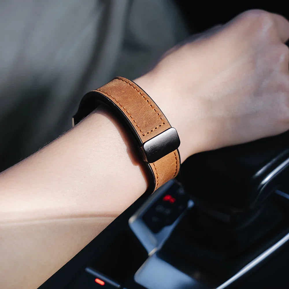 Google Pixel Watch Magnetic Leather & Silicone Band