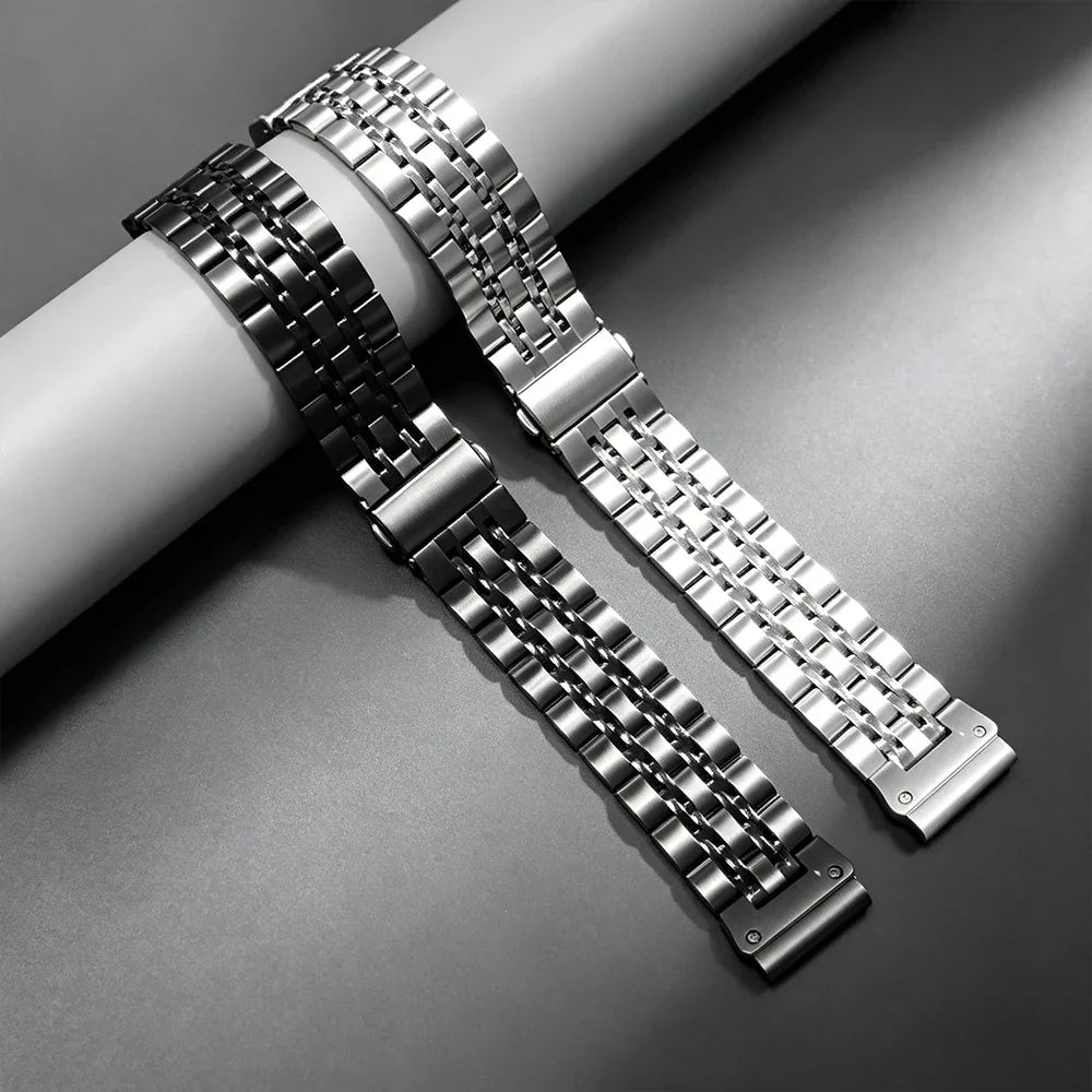 Garmin Stainless Steel Smartwatch Band - QuickFit Strap