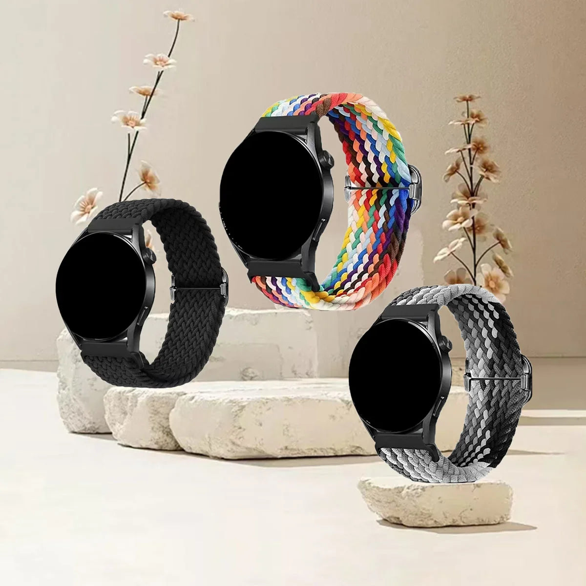 OnePlus Watch Braided Stretch Loop Band 3-Pack