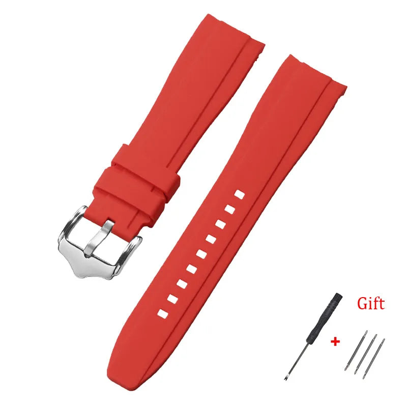 Polar Silicone Watch Band For Polar Smartwatch, Curved End, Unisex, Waterproof