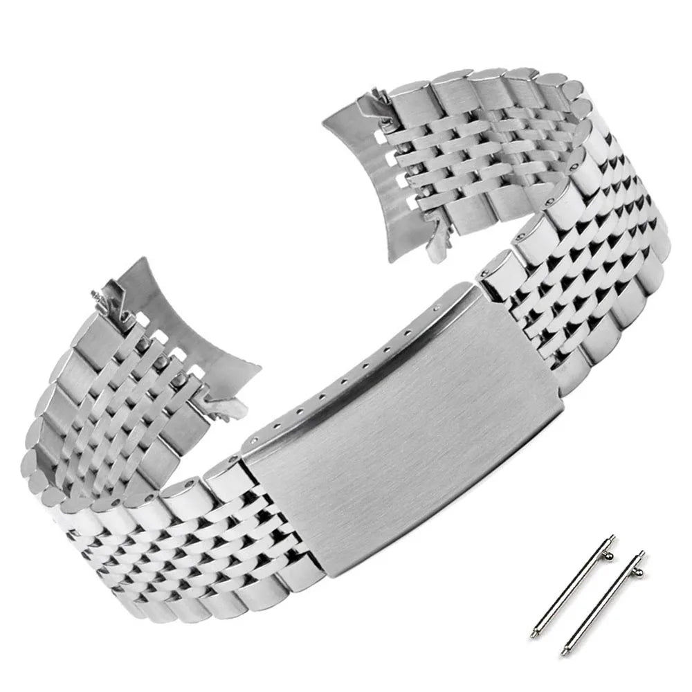 TicWatch Pro 3, E3 & GTH Beads of Rice Steel Bracelet