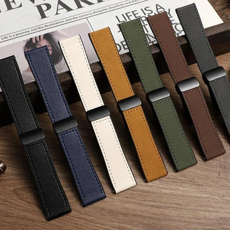 OnePlus Watch Leather and Silicone Magnetic Band