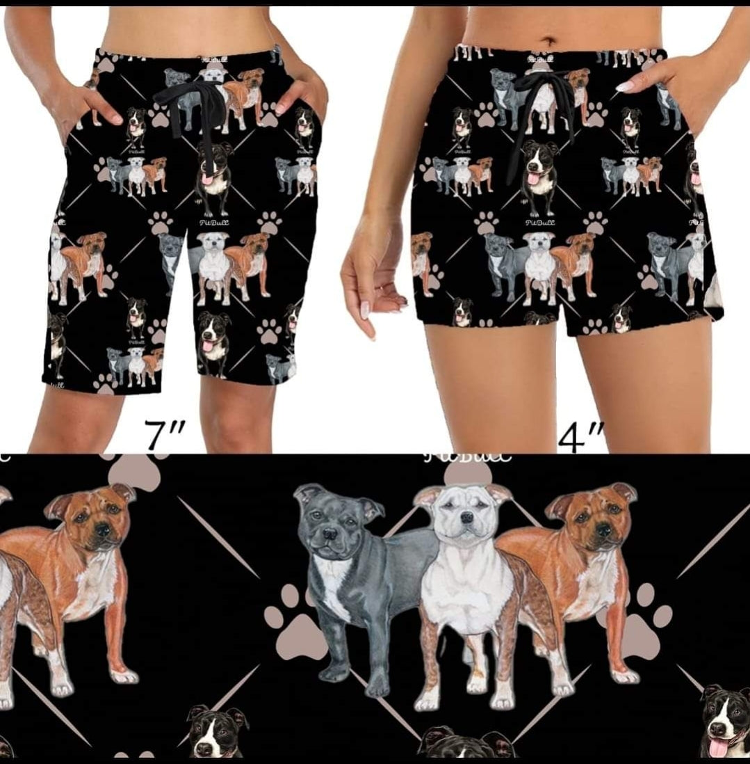 Pittiee/Pibble/Pitbull leggings, capris, Lounge Pants, Joggers, and Shorts