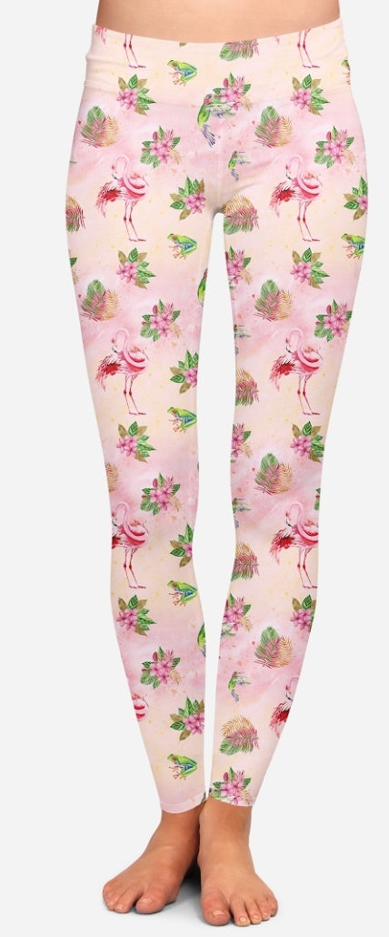 Fancy Flamingo Leggings, Skorts and Shorts