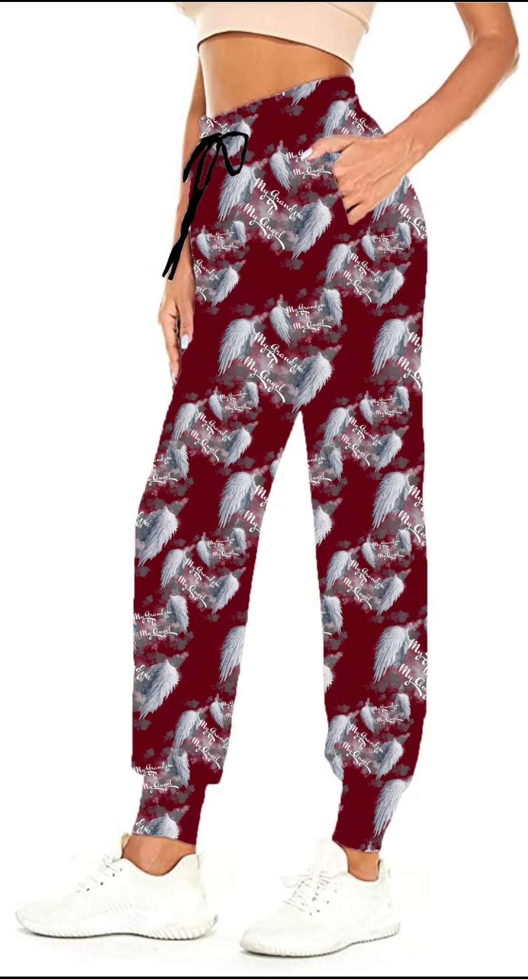 My Grandpa is my angel leggings, and joggers