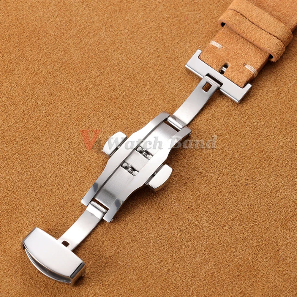 TicWatch Pro 3, E3 & GTH Vintage Suede Band with Butterfly Clasp