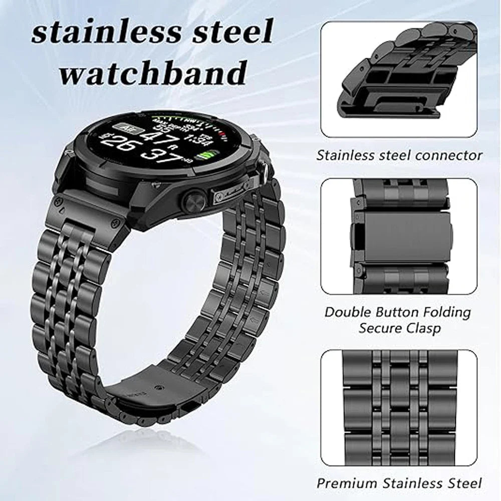Garmin Stainless Steel Smartwatch Band - QuickFit Strap