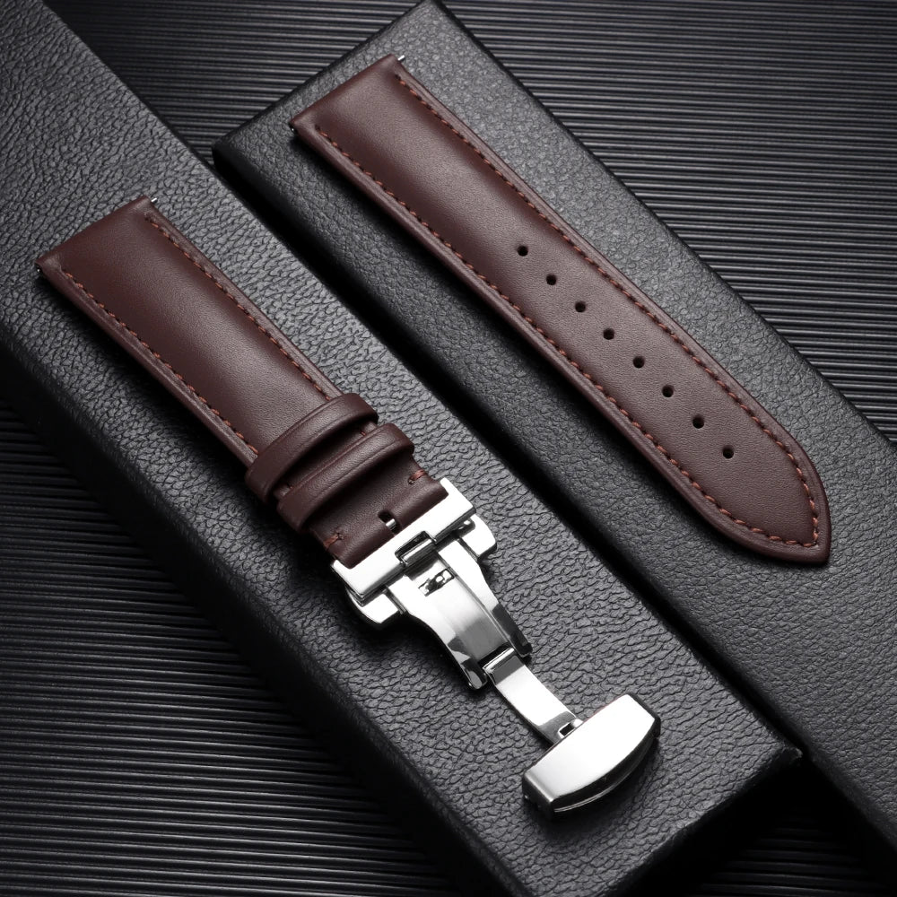 Motorola Moto Watch Leather Band with Butterfly Clasp
