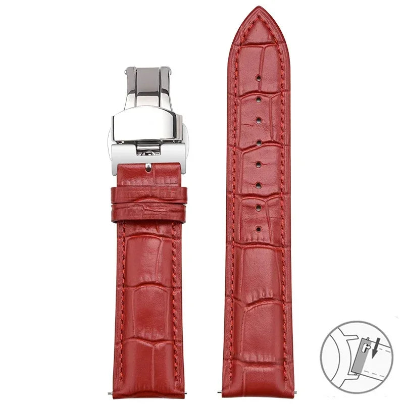 TicWatch Pro 5, Pro 3 & E3 Croc-Embossed Leather Band