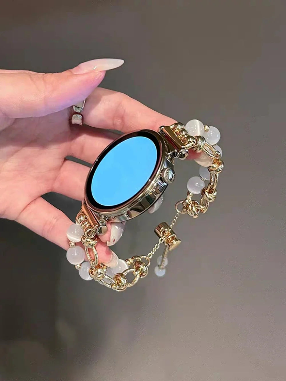 TicWatch Pro 3, E3 & GTH Women's Pearl Chain Bracelet